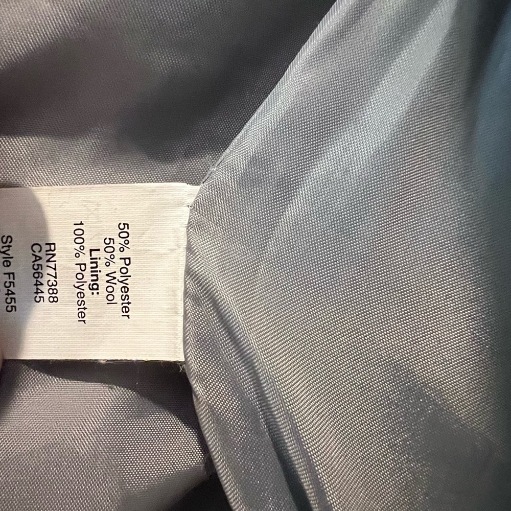 J.crew Wool Coat Gray YKK zipper Petite - Picture 9 of 11